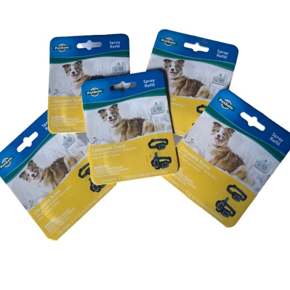 Bundle of 5 Petsafe Citronella Soray refill bark collar refills​